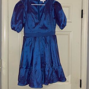 Karlie iridescent blue dress